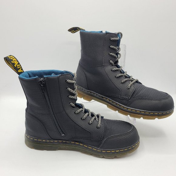 Doc Dr Martens Combs Leather AW004 Air Wair Black Leather Ankle Boots Size 6M 7L - Picture 3 of 10